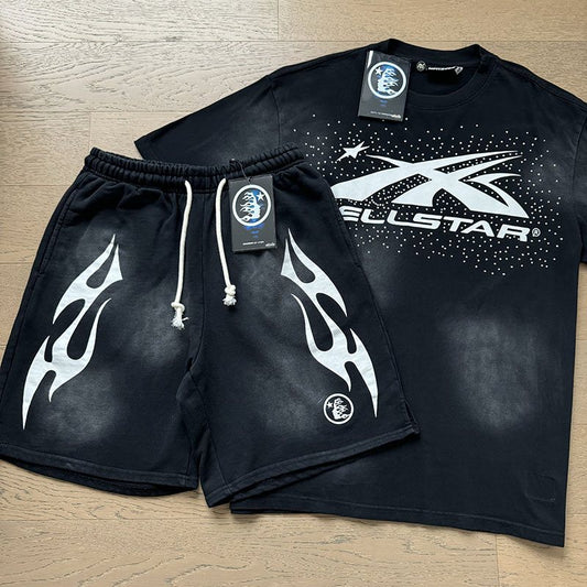 HS Flame Graphic T-Shirt & Shorts Set ¡ª hero